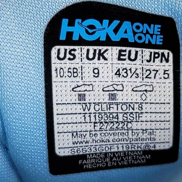 Hoka One One Clifton 8 - Women's running shoes - Size 10.5B - Picture 11 of 11